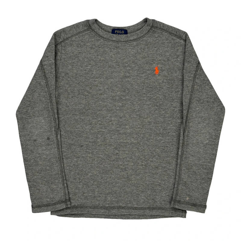 Age 6 Polo By Ralph Lauren Long Sleeve T-Shirt - Small Grey Cotton