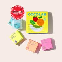 Cocofloss Happiness 4-Piece Set — Woven Dental Floss with Coconut Oil, Delicious Mint, Fresh Coconut, Pure Strawberry, Car...