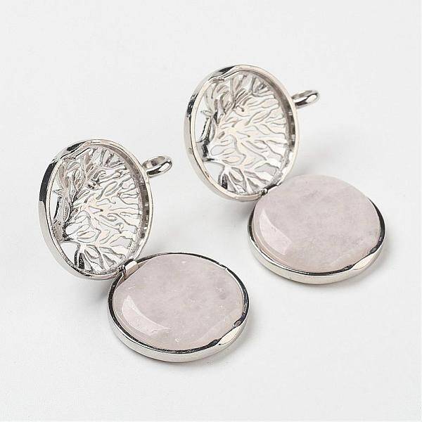 Natural Rose Quartz Pendants