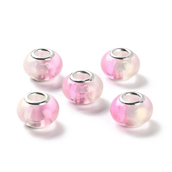 Two Tone Resin European Beads