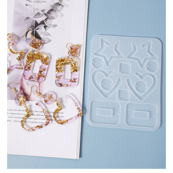 Mixed Shape Pendant & Links Silicone Molds