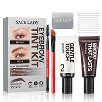 SACE LADY Eyebrow Tint Kit, Semi Permanent Brow Tint for Women, Long Last Effect Up to 4 weeks, Waterproof Sweat-proof, Natur...