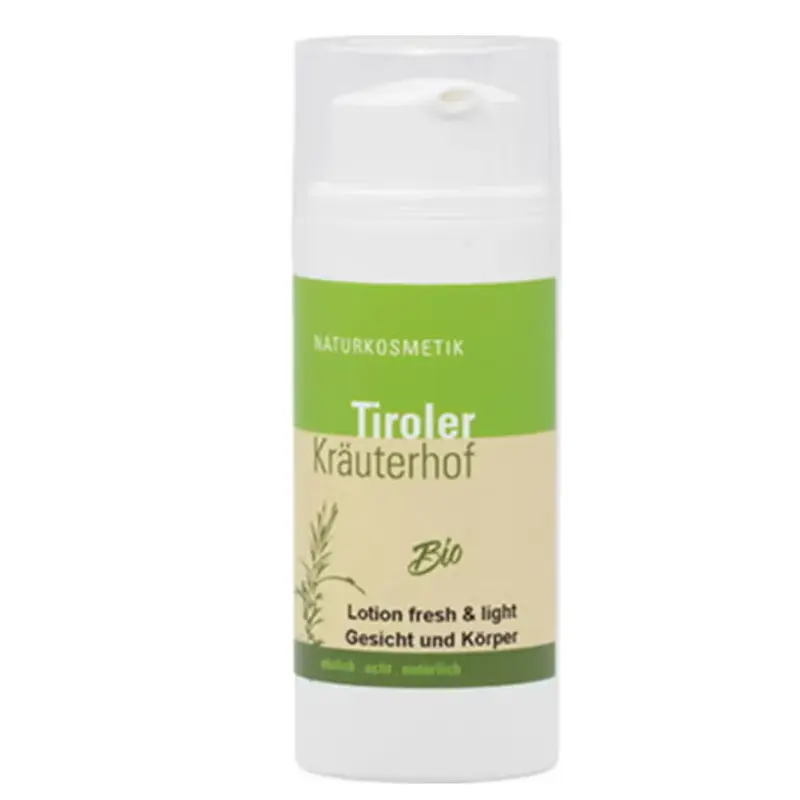 Tiroler kräuterhof Organic Lotion “fresh & light” for Face and Body, 100 ml