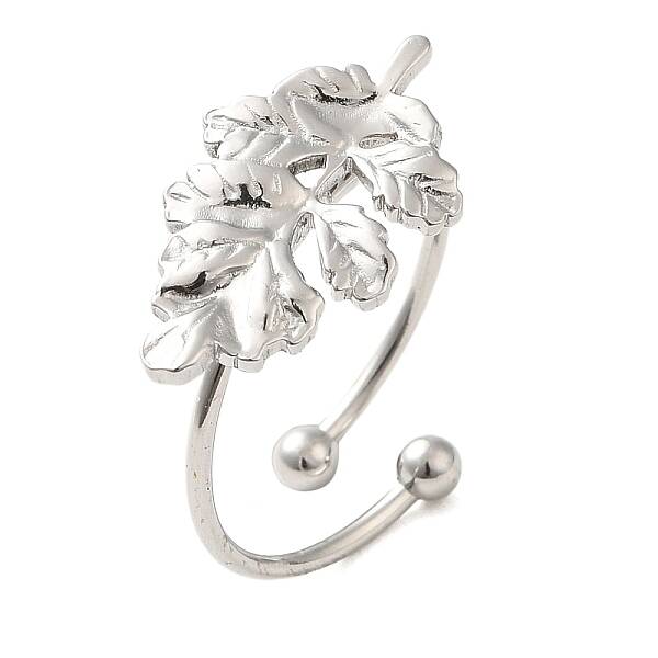 Non-Tarnish 304 Stainless Steel Open Cuff Ring