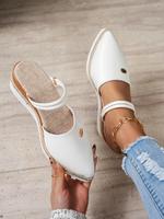 Women's Fashionable Plain Color Slip on Sandals, Casual Comfortable High Heel Sandals for Daily Wear, Lightweight Breathable ...