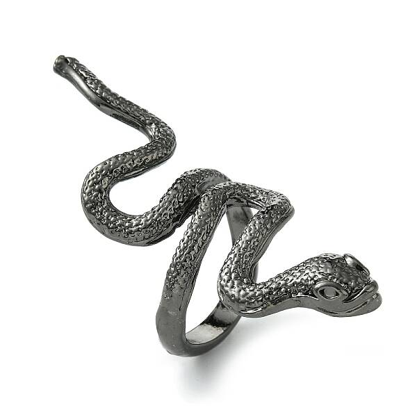 Snake Alloy Wrap Open Cuff Rings