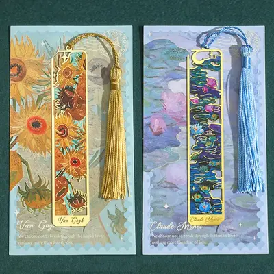 Flower Pattern Book Mark, 2counts/set Retro 3D Hollow Floral Book Mark, Art Painting Chinese Style Bookmark, Exquisite Birthd...