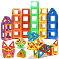Magnetic Building Blocks Set for Kids - 30+ Pieces, Stem Educational Construction Toy, Abs Material, Large Size Magnet Tiles,...