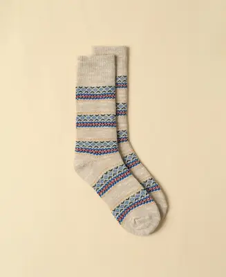 Men's Fair Isle Vintage Socks Sikka