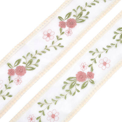 Polyester Embroidered Lace Ribbon