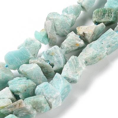 Raw Rough Natural Amazonite Beads Strands