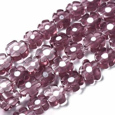 Handmade Millefiori Glass Bead Strands