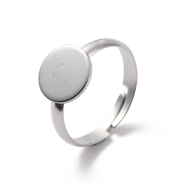 Non-Tarnish 304 Stainless Steel Pad Ring Settings