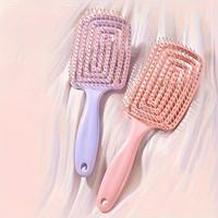 Lightweight Hair Brush Set, 2 Counts/set Hair Detangling Brush, Versatile Finishing Comb for Wet & Dry Hair, Smooth, Knot-fre...