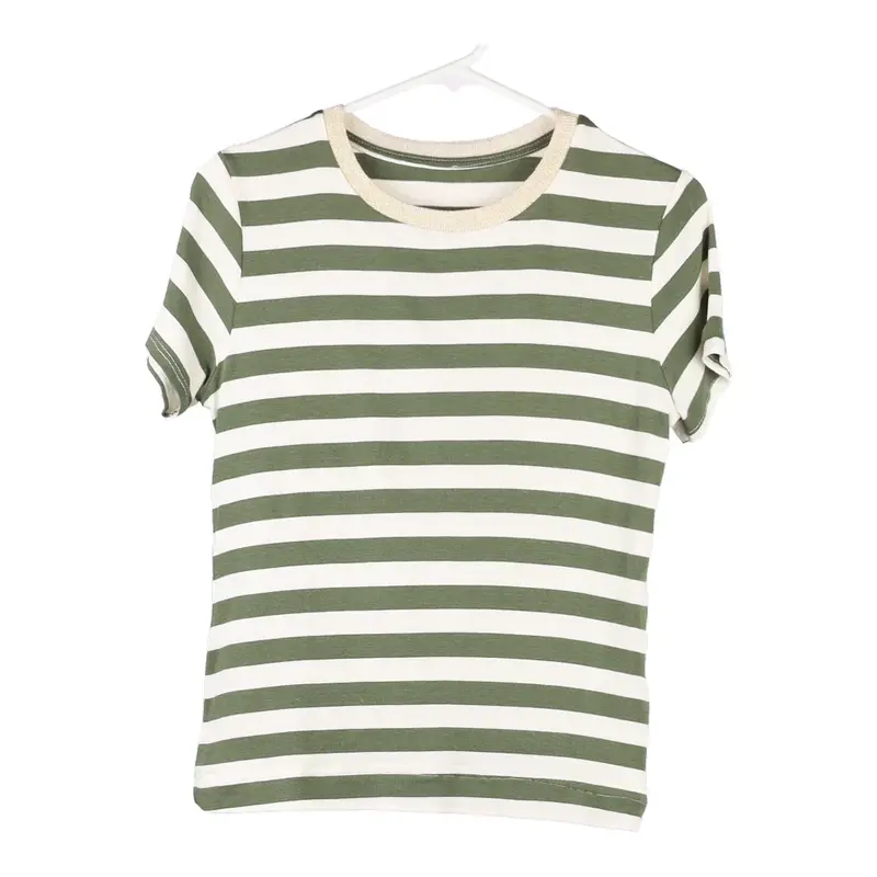 Unbranded Striped T-Shirt - Large Block Colour Polyester Blend