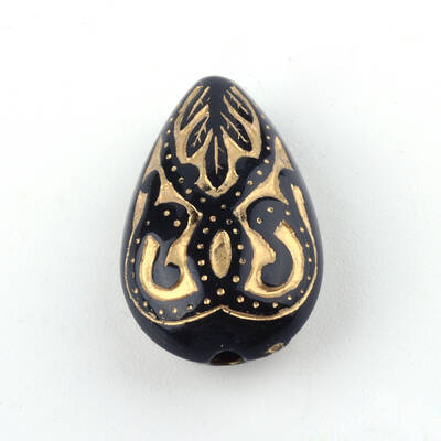 Teardrop Plating Acrylic Beads