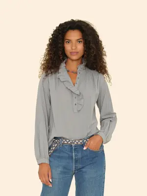 Blouse X5ctp010 Caspian Top Stone-Grey | Color: STONE GREY | Size: XS