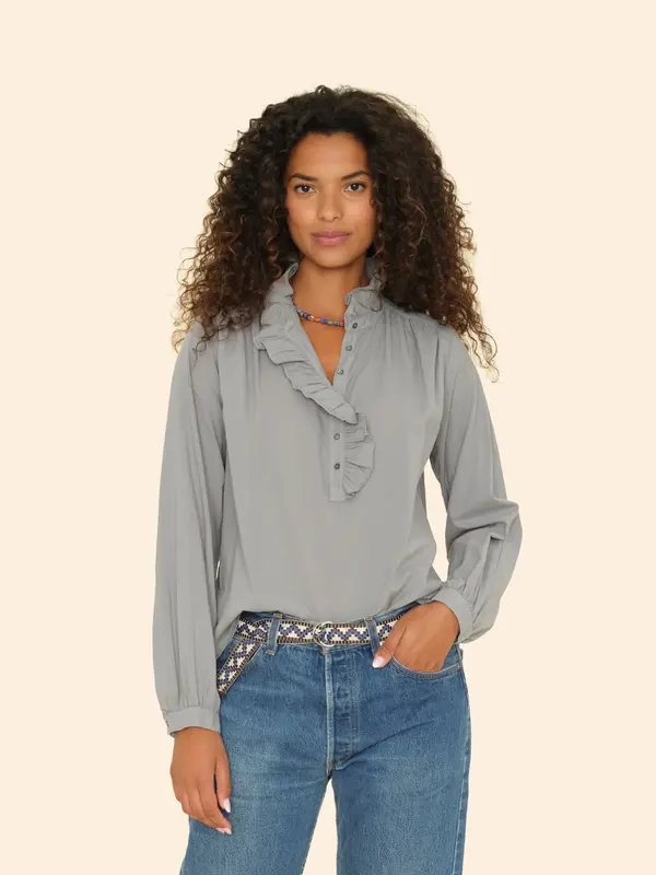 Blouse X5ctp010 Caspian Top Stone-Grey | Color: STONE GREY | Size: XS