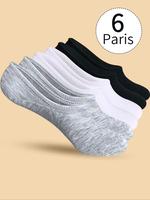 Unisex's Plain Anti-slip Invisible Socks, Casual Basic Moisture Wicking Soft Comfy Breathable Socks for All Seasons Daily Wea...