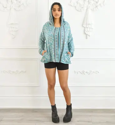 Driftwood Reversible Hoody - Upcycled | Size: O/S | Color: Brights