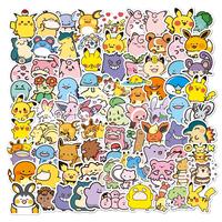 Pokemon Cute Mix Stickers - 100 Pieces of Fun Stickers for Fans to Express Their Love for Pokemon Characters