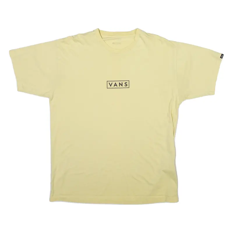 VANS Mens T-Shirt Yellow L