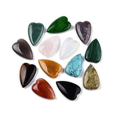 Natural & Synthetic Mixed Stone Pendants