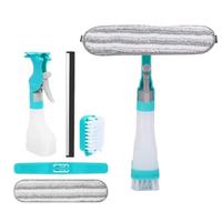 Double Sided Window Cleaning Brush with Spray Bottle, 1 Set Window Wiper Cleaning Scraper, Cleaning Supplies, Household Clean...