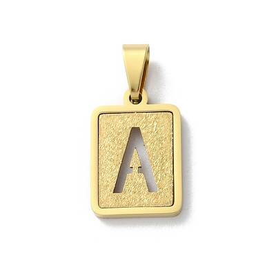 304 Stainless Steel Alphabet Pendants