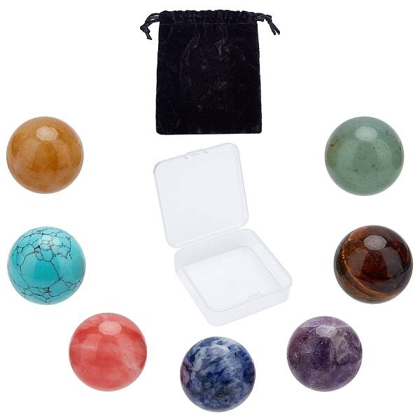 7Pcs 7 Style Gemstone Decorations