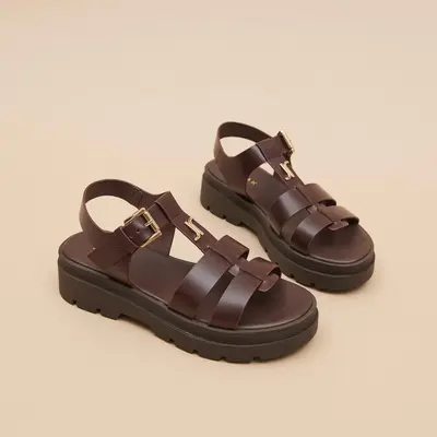 585- Londres Cuir Marron | Color: MARRON | Size: 38