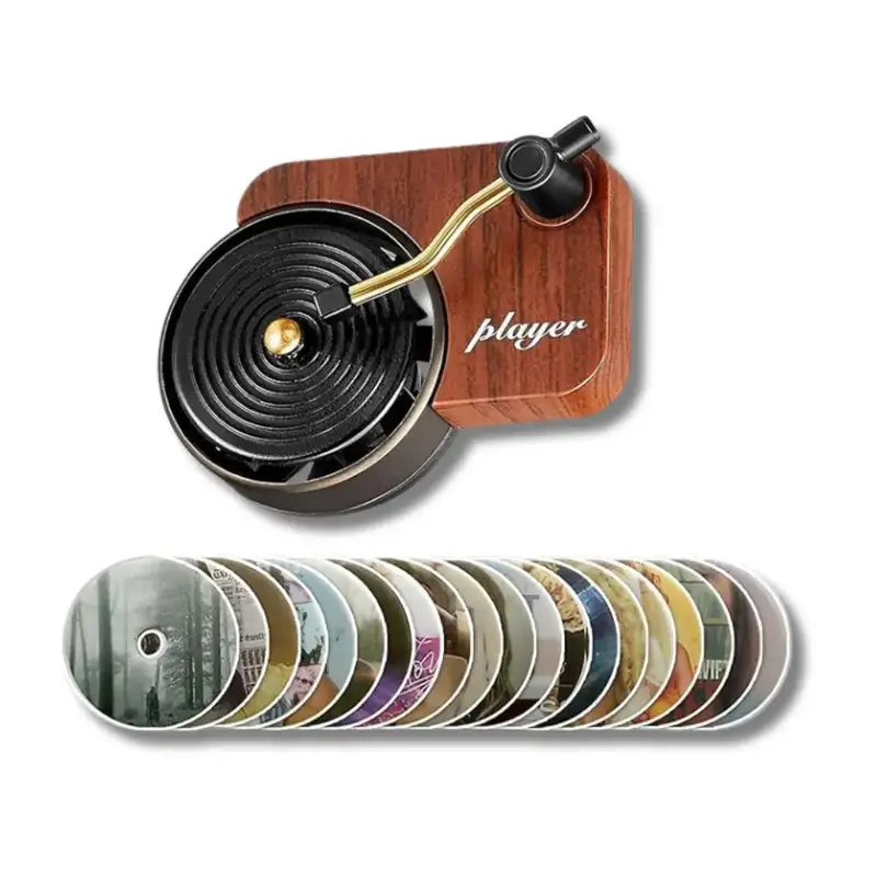 21Pcs Album Cover Retro Record Player Air Freshener Clips - Pop Singer Album Covers for Car - Car Interior Accessory, Perfect...