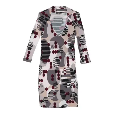 Patrizia Pepe Midi Dress - Small Grey Viscose | Size: small