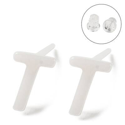 Hypoallergenic Bioceramics Zirconia Ceramic Stud Earrings
