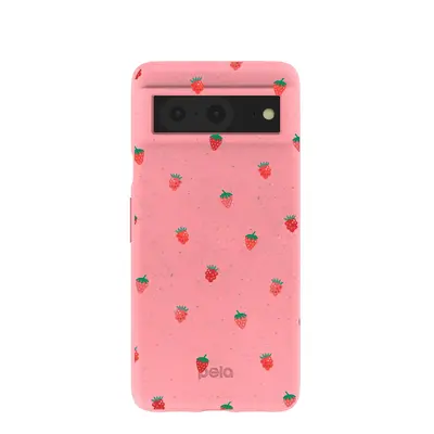 Bubblegum Pink Summer Berries Google Pixel 8 Case