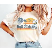 Gulf of Mexico Shirt - Casual Comfort Cotton Fit with Soft Fabric, Medium Size for Women, Perfect Gift for Mexico Lovers Top ...