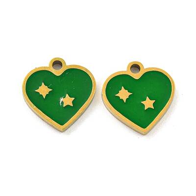316 Surgical Stainless Steel Enamel Charms