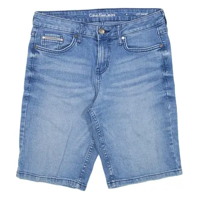 CALVIN KLEIN JEANS Mens Jorts Shorts Blue Relaxed S W28
