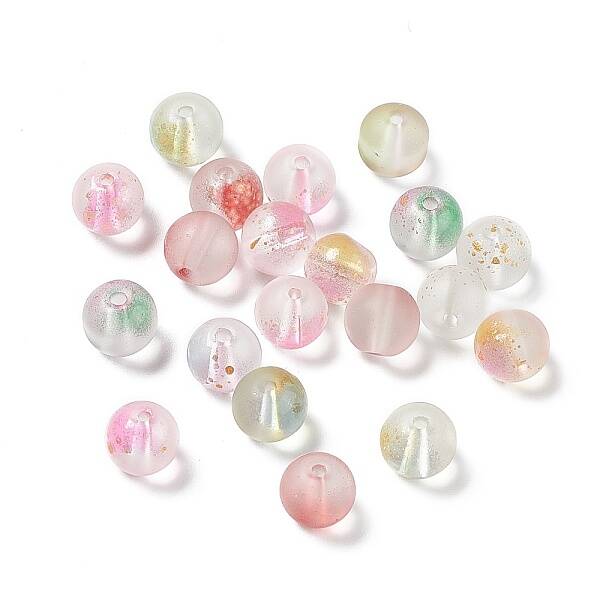 Frosted Glass Beads