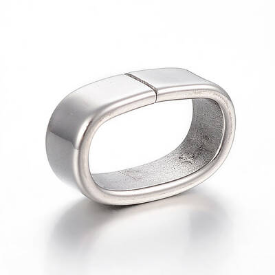 Non-Tarnish 304 Stainless Steel Slide Charms/Slider Beads