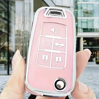 Car Key Case, TPU Soft Car Key Cover, Car Key Protector For Chevrolet, Cruze, Captiva, Epica, Malibu, Camaro, Trax, Tracker, ...