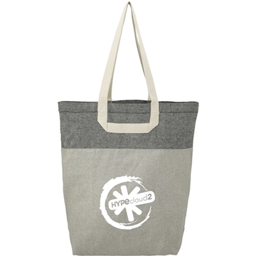 200 Customized Recycled Cotton U-Handle Book Tote - Eco-Friendly