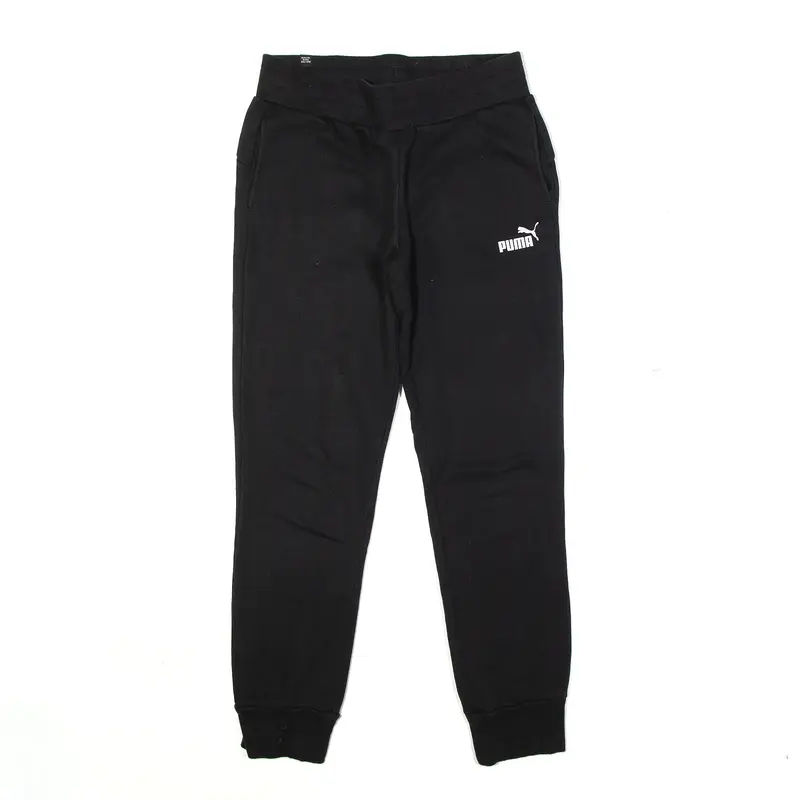 PUMA Joggers Black Tapered Mens S W28 L27
