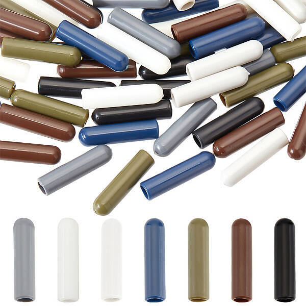 70Pcs 7 Style Plastic Aglets for Shoelaces