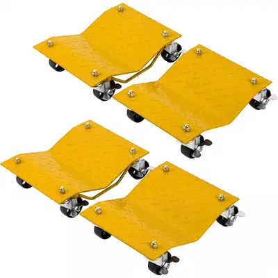 Garvee Heavy Duty Car Wheel Dolly Set – 6000 lbs Capacity – Carbon Steel Construction – 360° Rotating Casters – Idea...