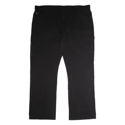 DICKIES Workwear Carpenter Mens Trousers Black Regular Straight W42 L32