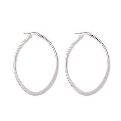 Tarnish Resistant 304 Stainless Steel Hoop Earring