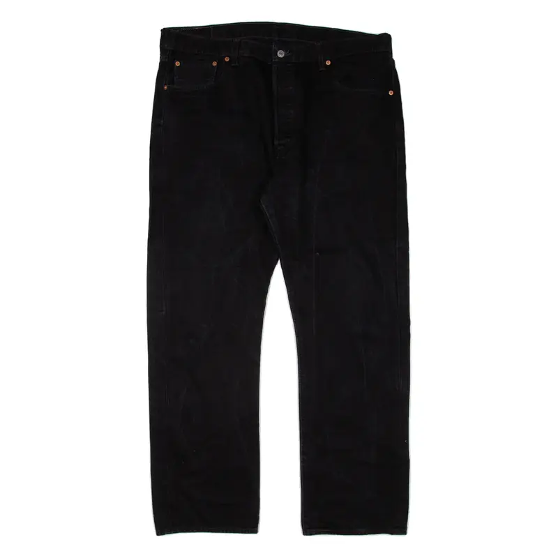 LEVI'S 501 Jeans Mens Black Regular Straight W40 L32