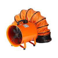 VEVOR Portable Ventilator, 12 inch Heavy Duty Cylinder Fan with 16.4ft Duct Hose, 585W Strong Shop Exhaust Blower 3198CFM, In...