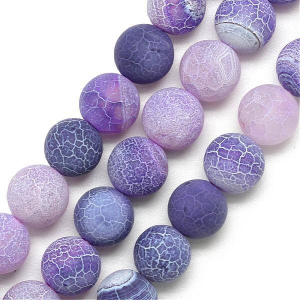 Natural Weathered Agate Bead Strands
